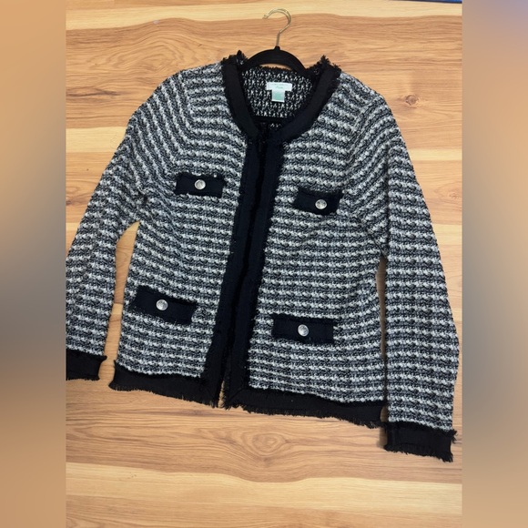 Laura Ashley Tweed Old Money Wool Jacket - Picture 4 of 5